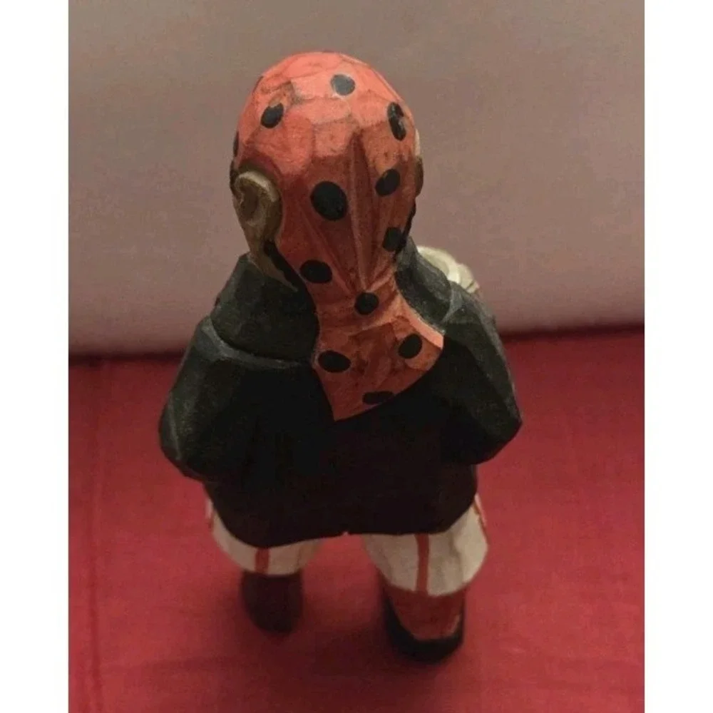 Painted Carved Pirate‎ Wood Peg Leg Sailor Fisherman Vtg Figurine Nautical Decor
